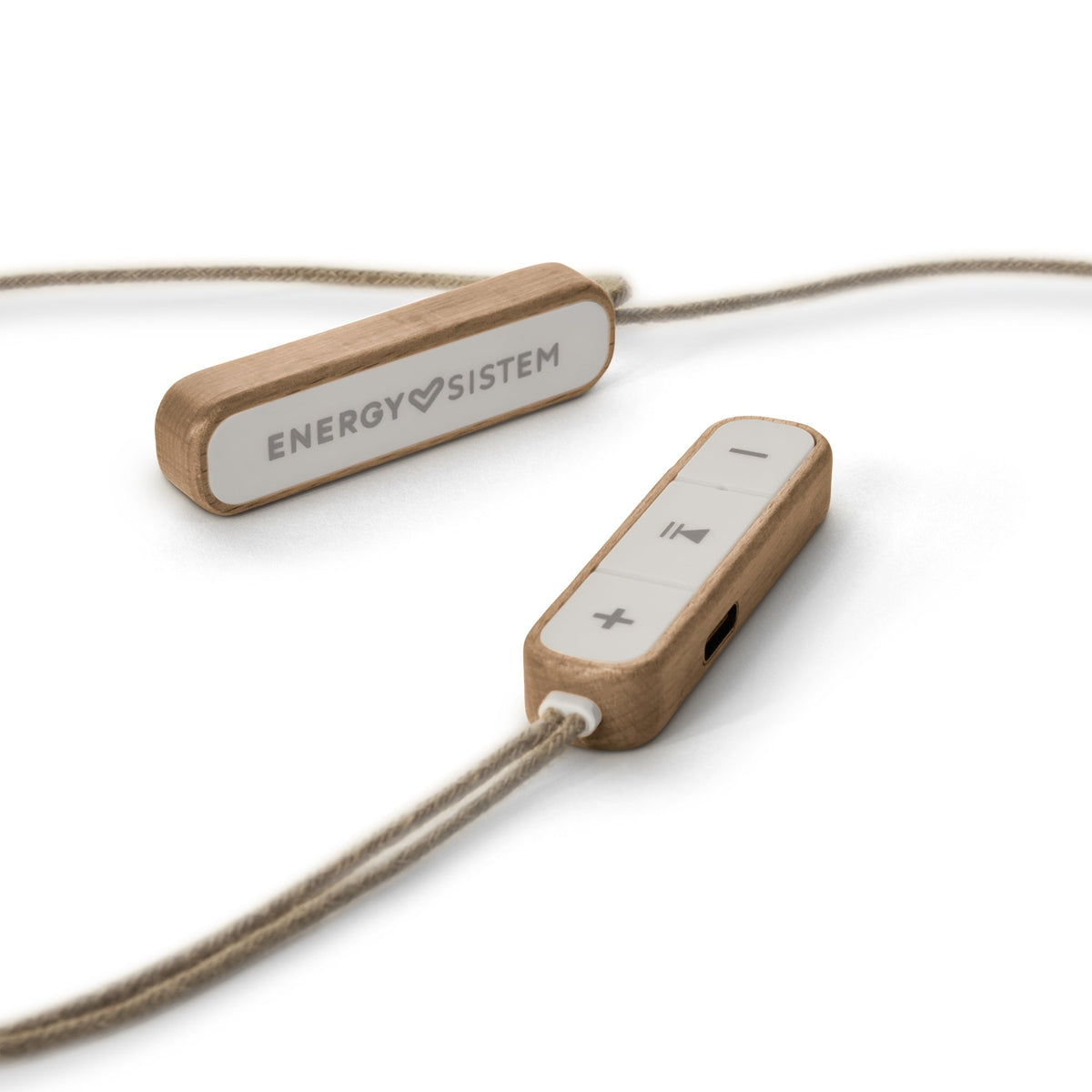 Słuchawki douszne Eco Bluetooth z drewna bukowego