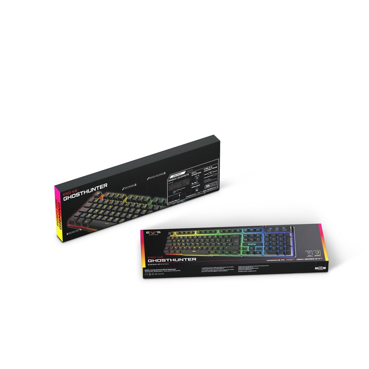 Klawiatura gamingowa ESG K2 Ghosthunter AZERTY