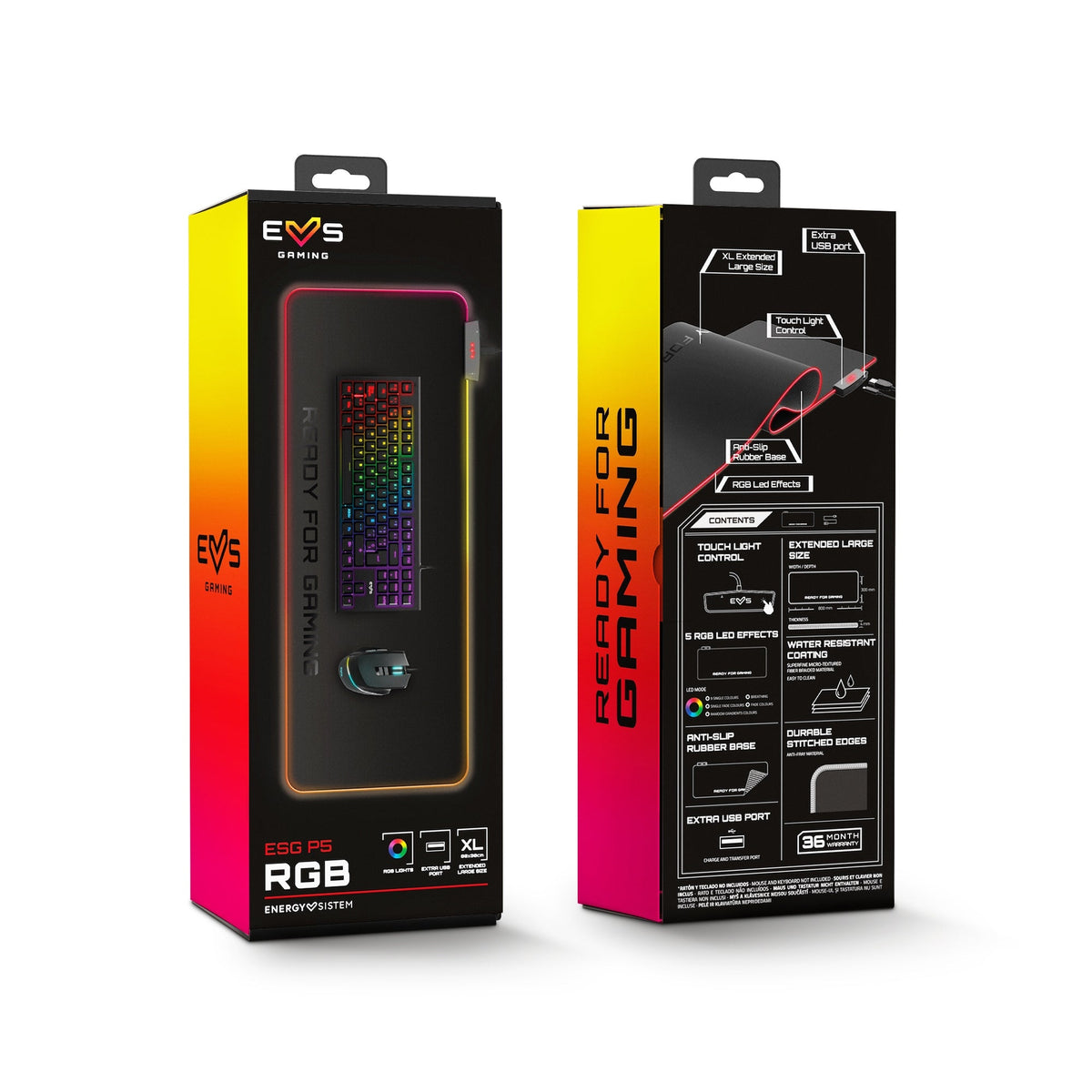 Podkładka pod mysz dla graczy ESG P5 RGB